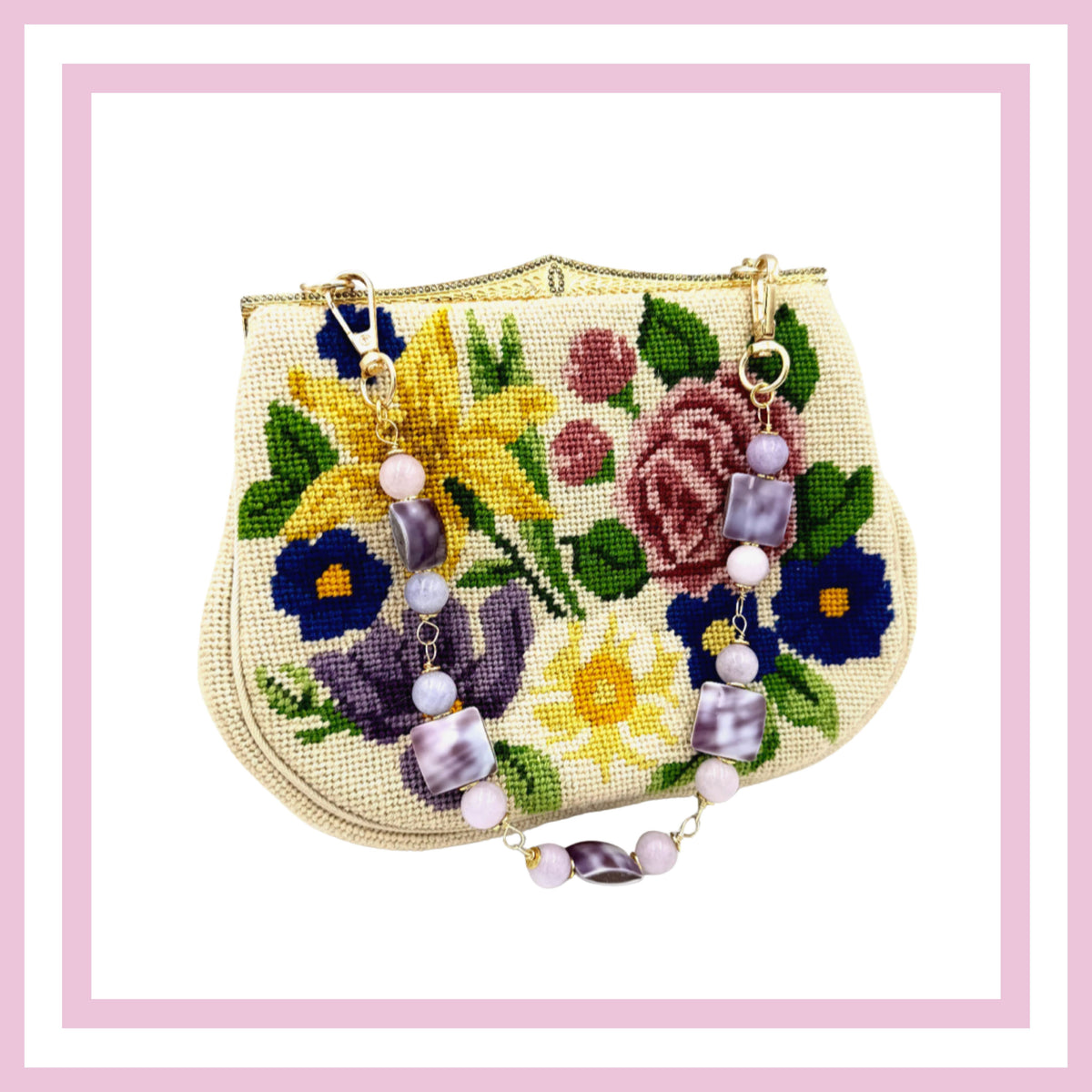 N358 - Lavender Shells & Flowers
